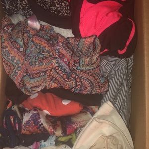 10 Ladies size large Summer tops mystery lot